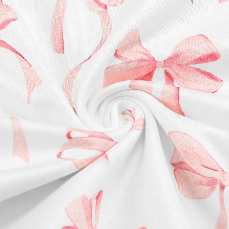 DAYEEBALL Nursing Pillow Cover, Removable Nursing Covers for Breastfeeding Pillows, Stretchy and Soft Fit for Baby Girls Boys Newborn, Pink Bow(Only Cover) - Image 5